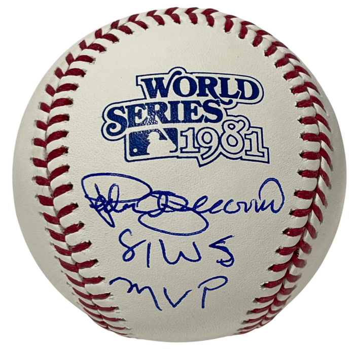 Pedro Guerrero Signed 1981 World Series Baseball w 81 WS MVP Beckett Witness Authenticated-Powers Sports Memorabilia