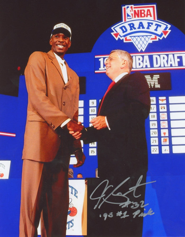 Joe Smith Signed Golden State Warriors 8x10 Photo w/ 95 #1 Pick LSCM Authenticated #1-Powers Sports Memorabilia