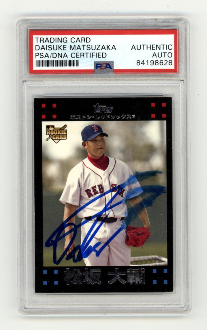 Daisuke Matsuzaka 2007 Topps 630 Japanese Variation RC Signed PSA/DNA Authenticated-Powers Sports Memorabilia