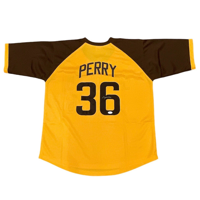 Gaylord Perry Signed Auto Autographed San Diego Padres Jersey JSA COA HOF-Powers Sports Memorabilia