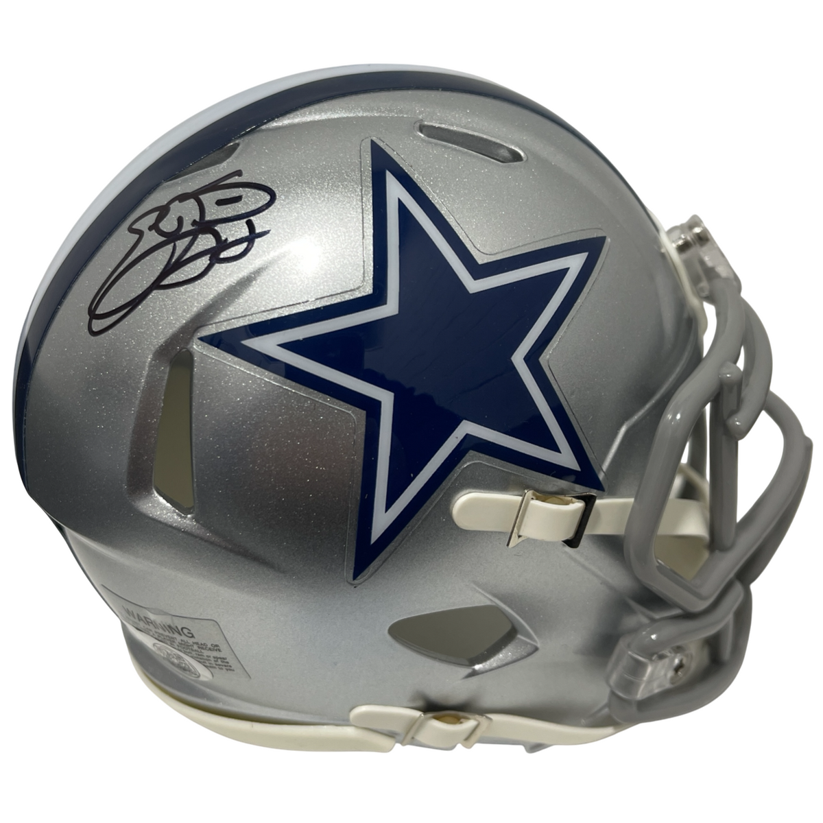 Emmitt Smith Signed Autographed Dallas Cowboys Speed Mini Helmet JSA COA-Powers Sports Memorabilia