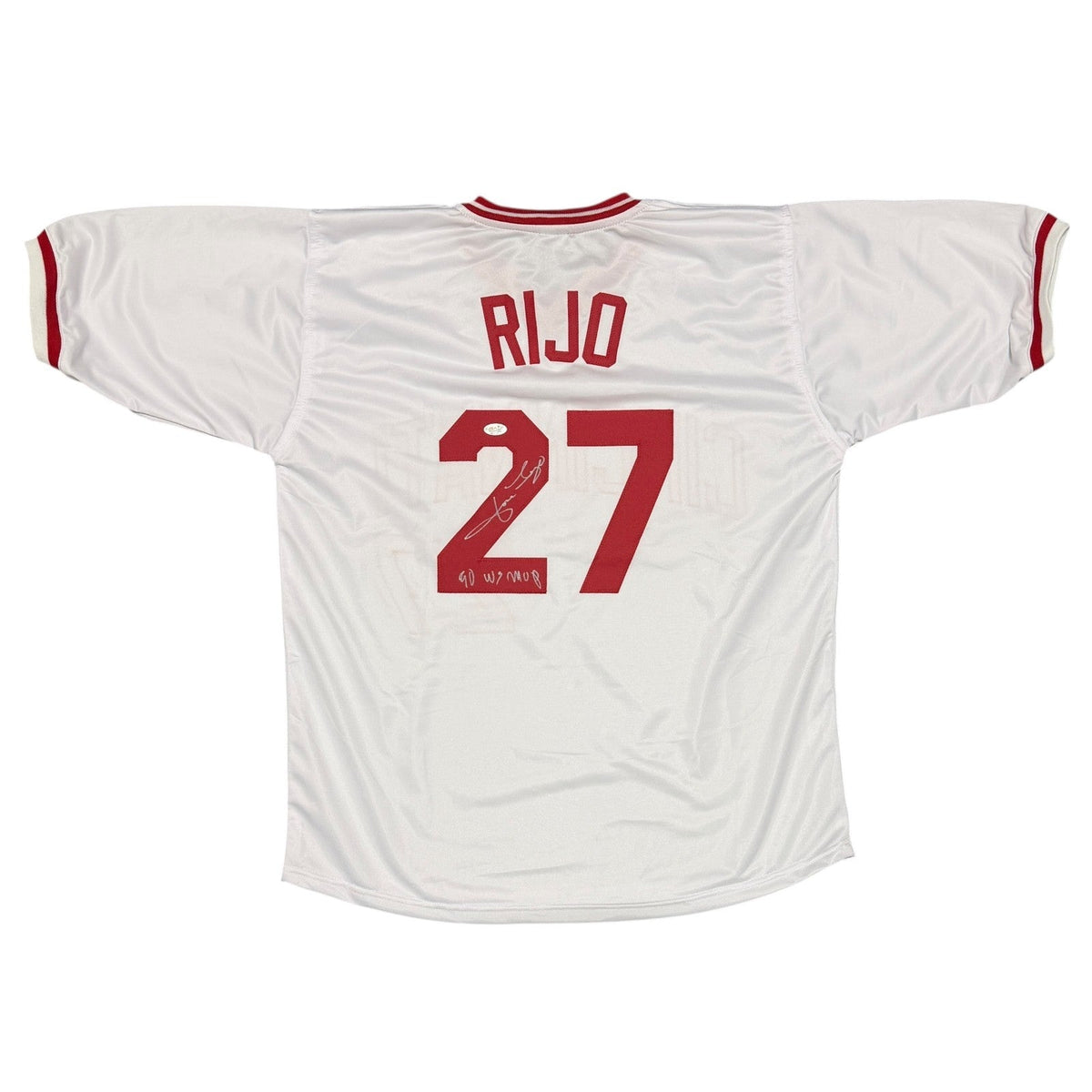 Jose Rijo Signed Custom Jersey w/ 90 WS MVP JSA Witness Authenticated W-Powers Sports Memorabilia