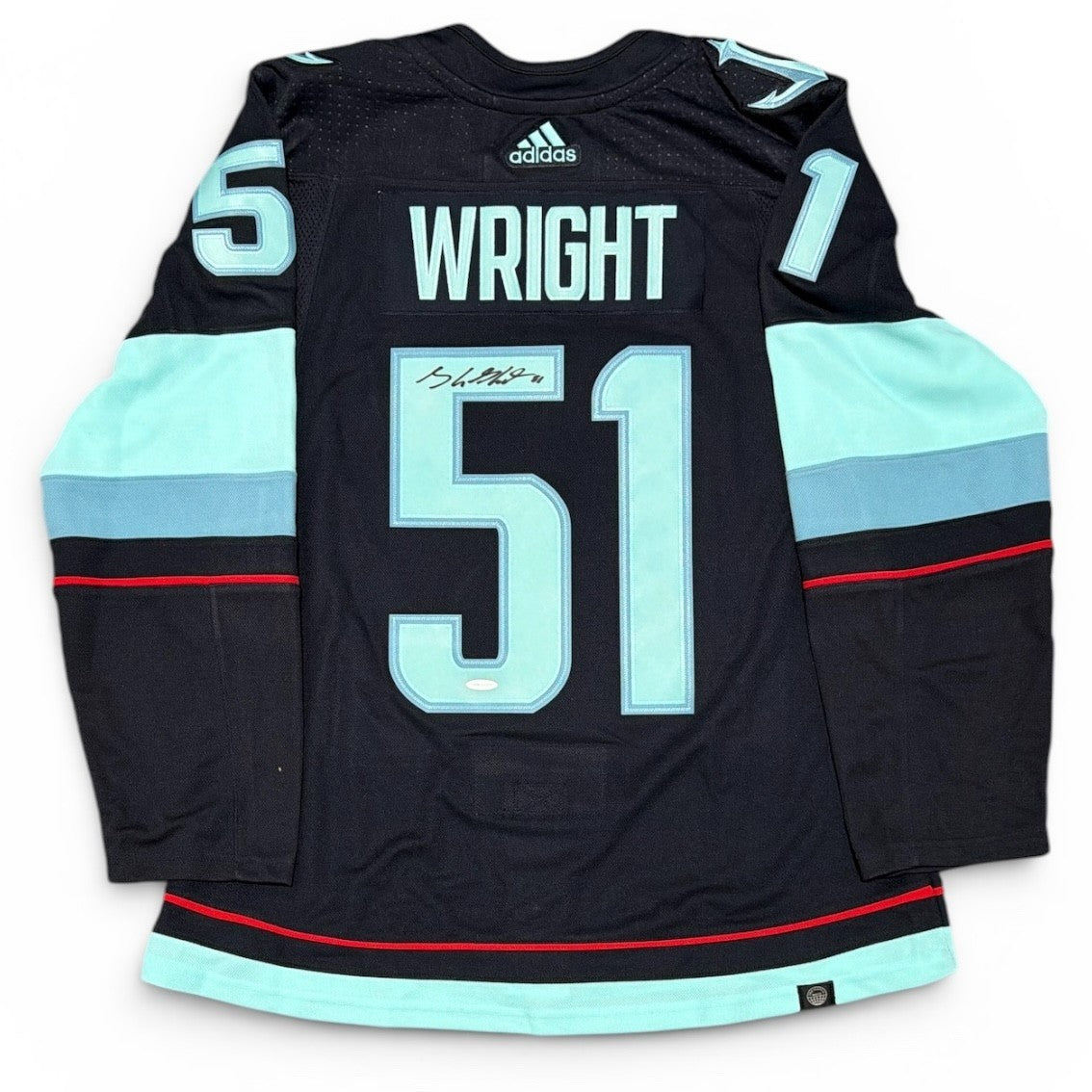 Shane Wright Signed Autographed Seattle Kraken Adidas Jersey Upper Deck UDA COA-Powers Sports Memorabilia