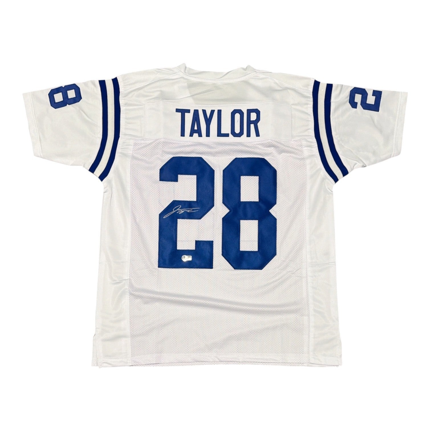 Jonathan Taylor Signed Custom Jersey Beckett Witness Authenticated - White Jersey-Powers Sports Memorabilia
