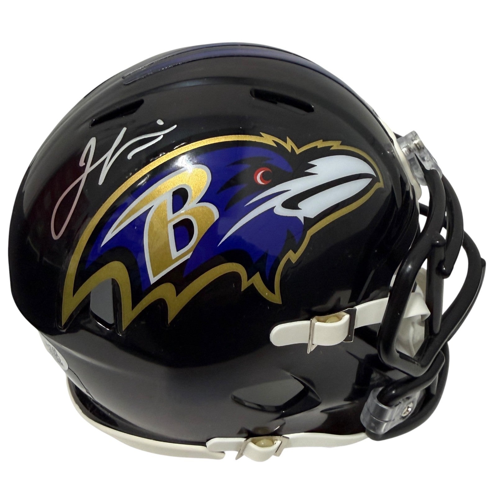 Jamal Lewis Signed Baltimore Ravens Speed Mini Helmet JSA Witness Authenticated-Powers Sports Memorabilia