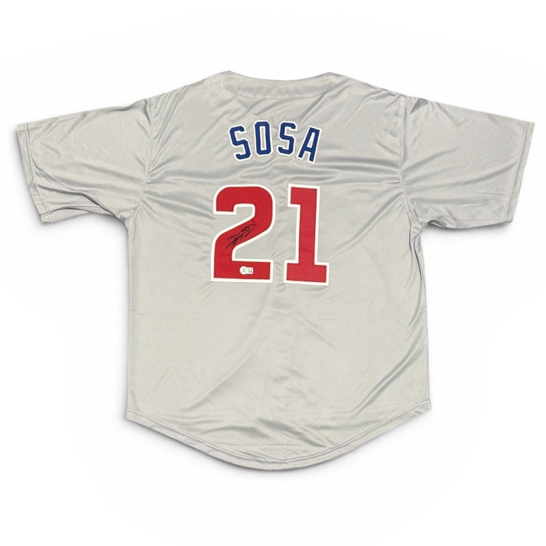 Sammy Sosa Signed Custom Jersey Beckett Witness Authenticated-Powers Sports Memorabilia