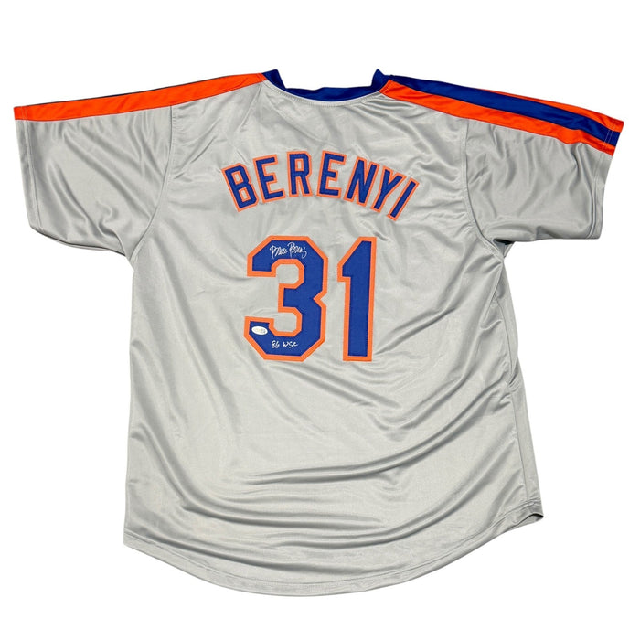 Bruce Berenyi Signed Custom Jersey w/ 86 WSC JSA Witness Authenticated-Powers Sports Memorabilia