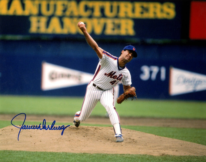 Ron Darling Signed New York Mets 8x10 Photo LSCM Authenticated-Powers Sports Memorabilia