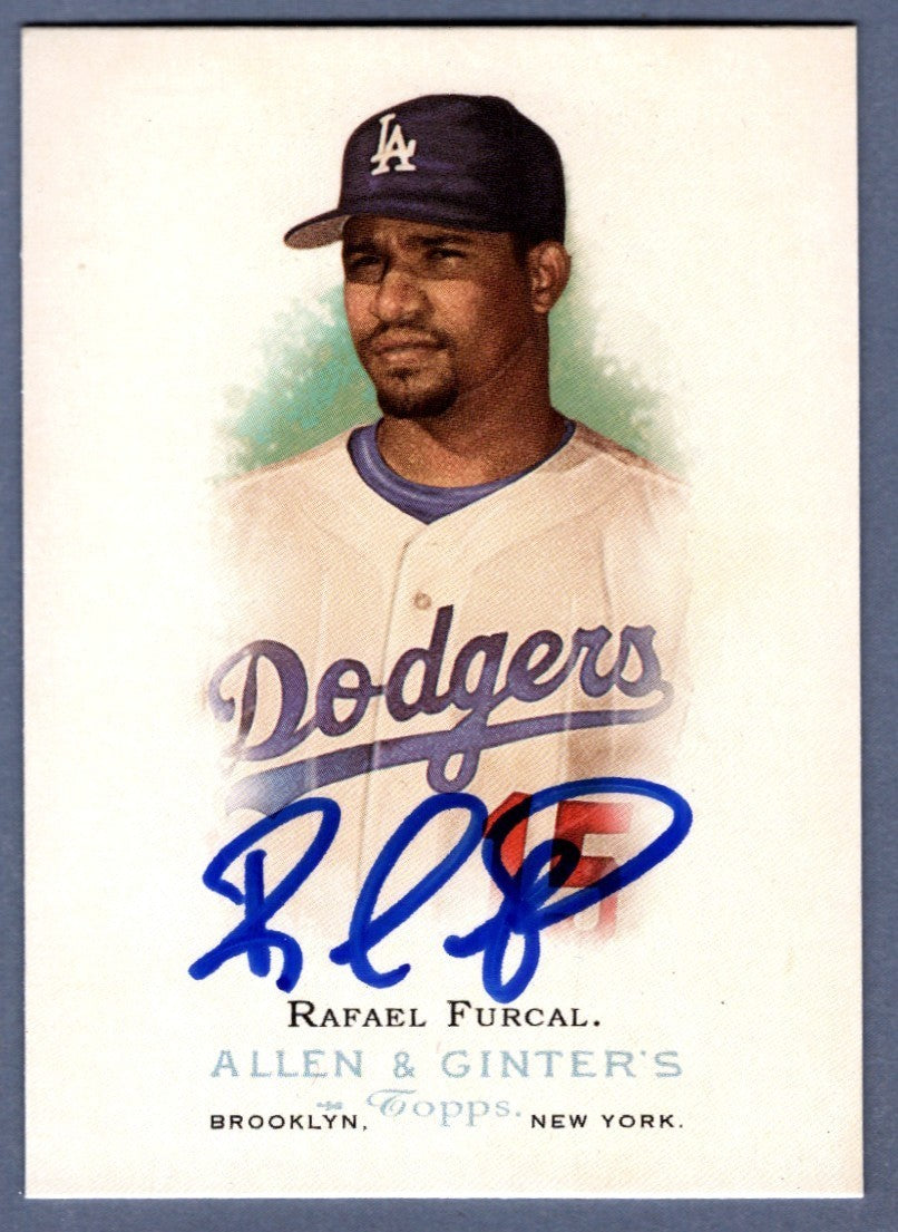 Rafael Furcal Signed 2006 Topps Allen & Ginter #248 LSCM Authenticated Los Angeles Dodgers-Powers Sports Memorabilia