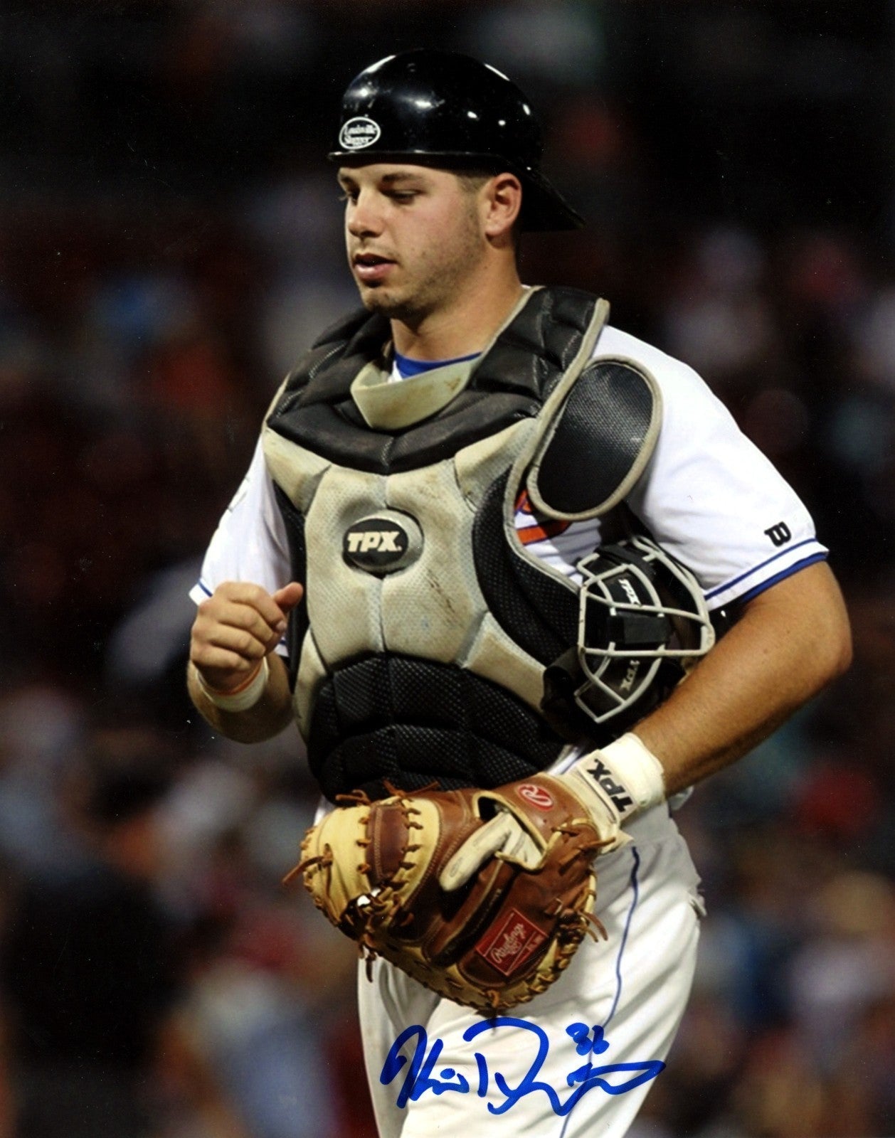 Kevin Plawecki Signed NY Mets 8x10 Photo LSCM Authenticated #9-Powers Sports Memorabilia
