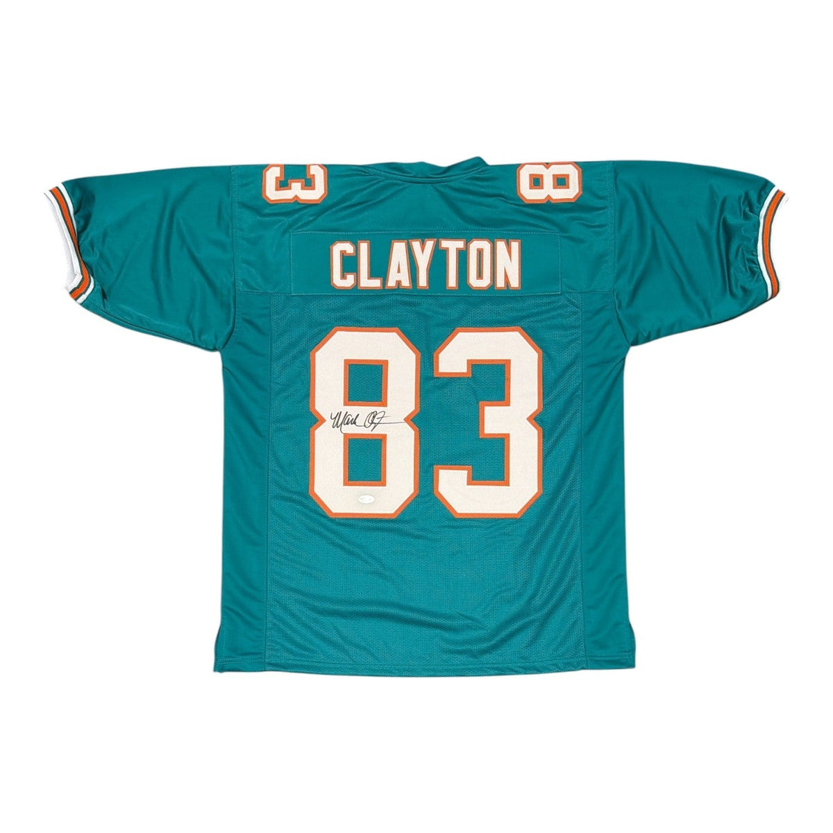 Mark Clayton Signed Custom Jersey JSA Witness Authenticated-Powers Sports Memorabilia