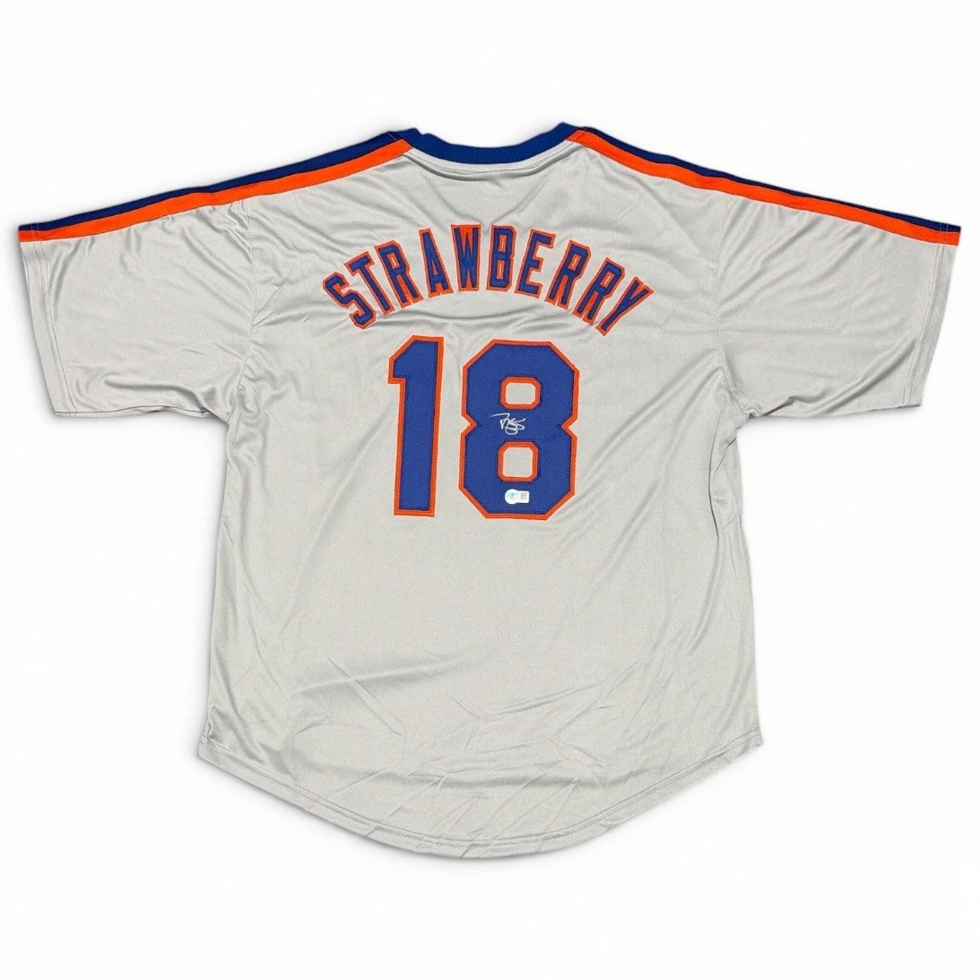 Darryl Strawberry Signed Custom Jersey Beckett Witness Authenticated-Powers Sports Memorabilia