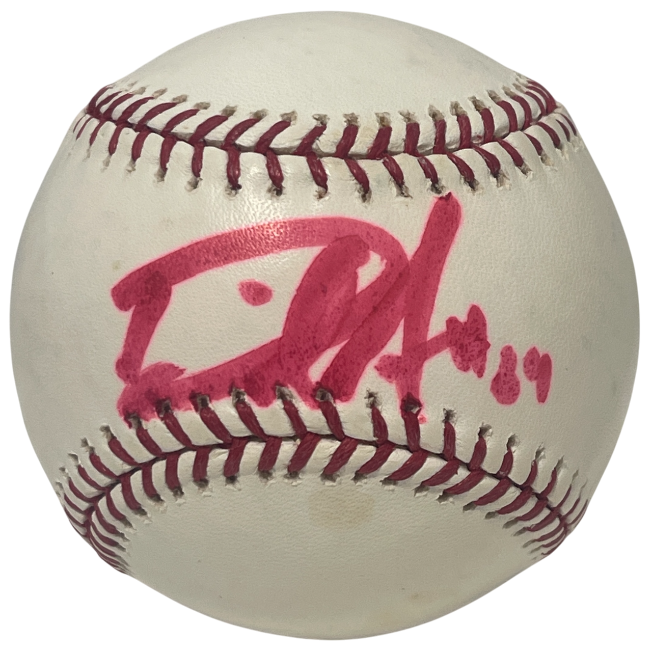 David Aardsma Signed ROMLB Baseball San Francisco Giants LSCM Authenticated-Powers Sports Memorabilia