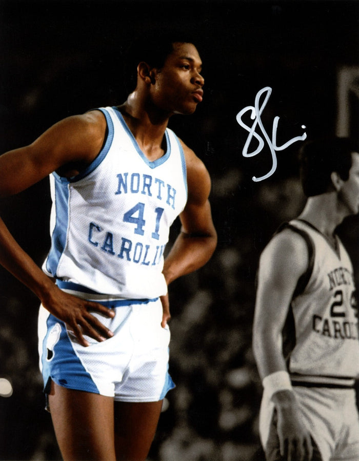 Sam Perkins Signed North Carolina Tar Heels 8x10 Photo LSCM Authenticated-Powers Sports Memorabilia