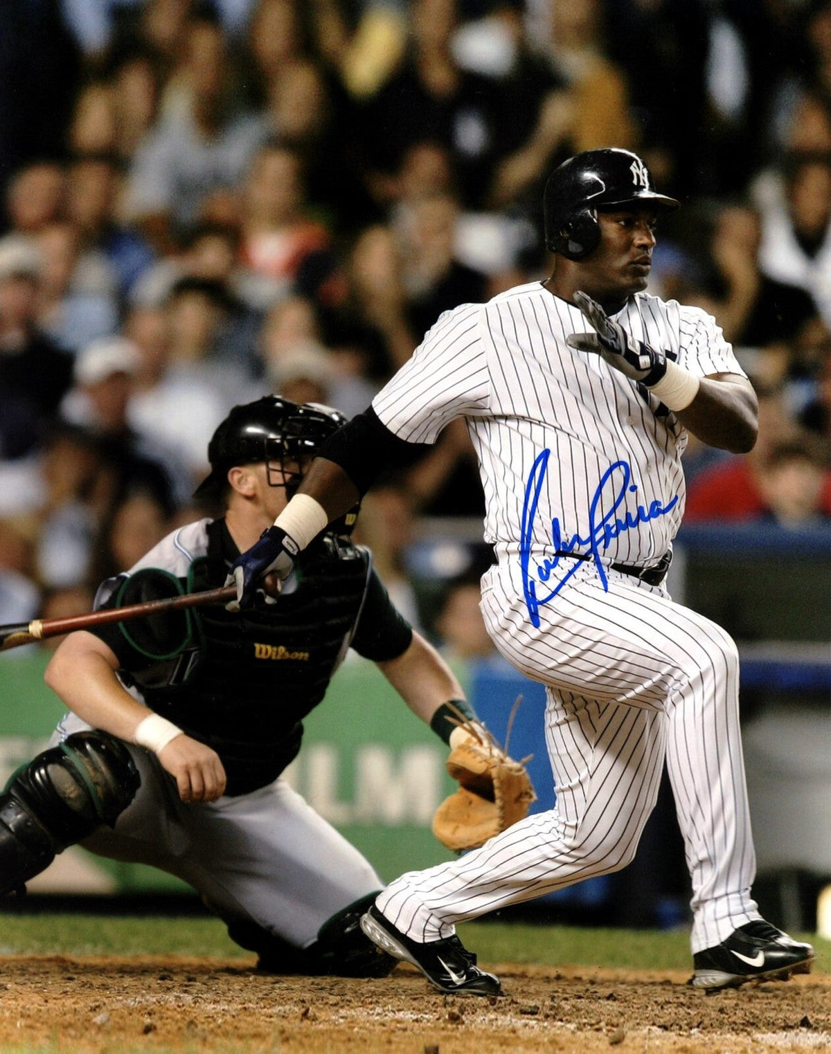 Ruben Sierra Signed New York Yankees 8x10 Photo LSCM Authenticated #1-Powers Sports Memorabilia