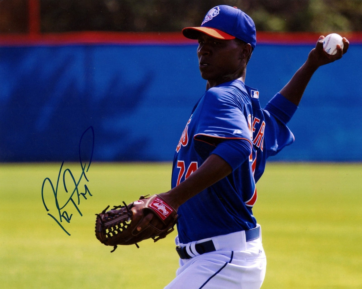 Rafael Montero Signed New York Mets 8x10 Photo LSCM Authenticated #5-Powers Sports Memorabilia
