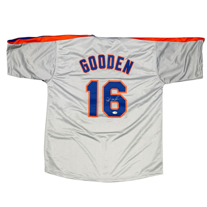 Doc Gooden Signed New York Mets Custom Jersey w/ Full Name JSA Witness COA-Powers Sports Memorabilia