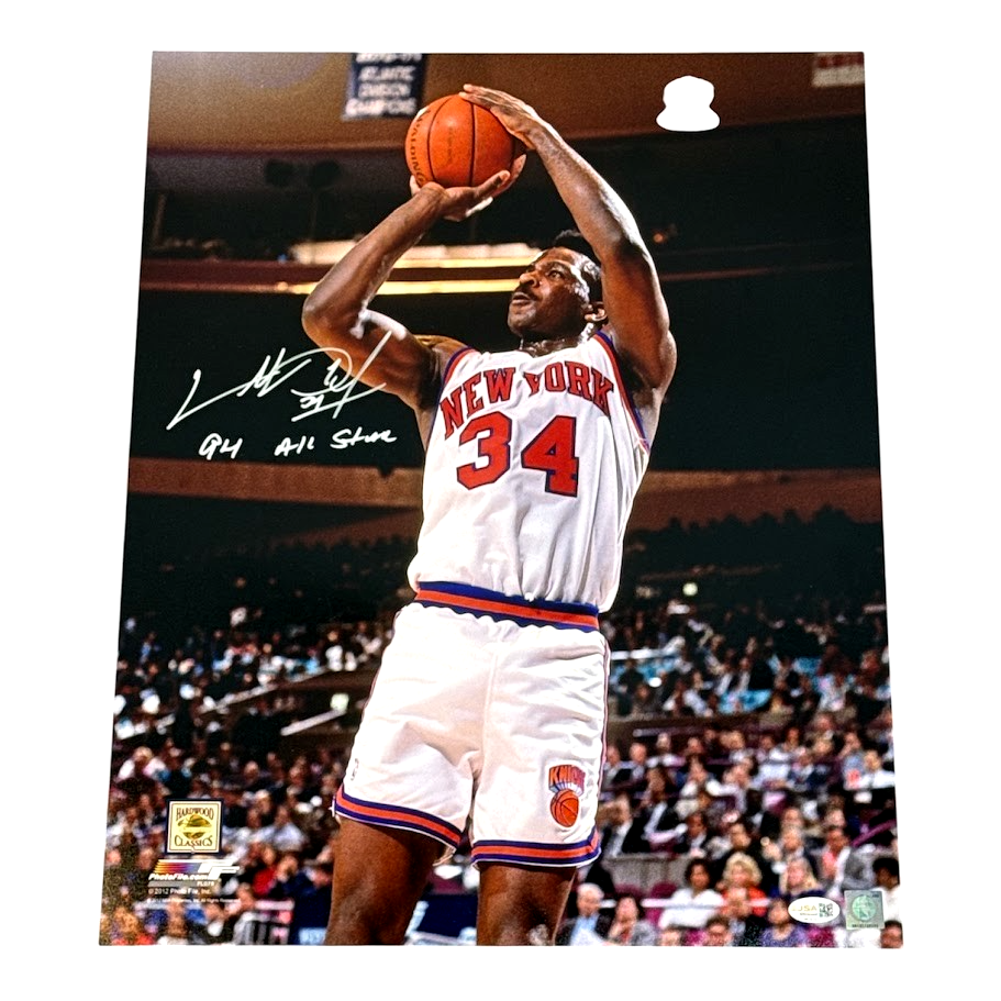 Charles Oakley Signed 16x20 Photo File w/ 94 All Star Ins JSA Witness COA Knicks-Powers Sports Memorabilia