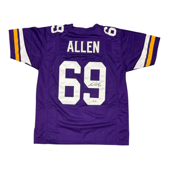 Jared Allen Signed Custom Jersey Beckett Witness Authenticated-Powers Sports Memorabilia