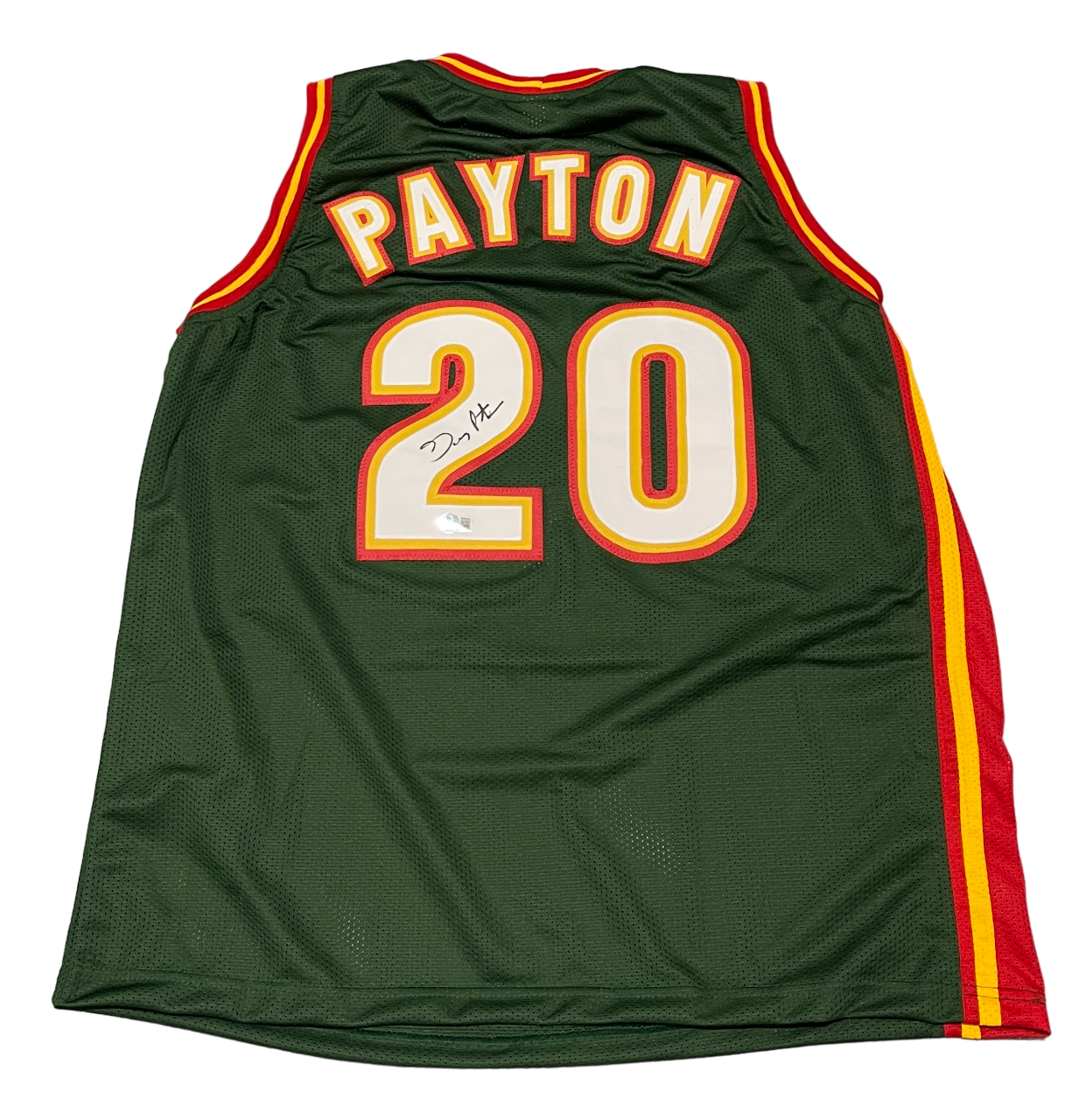 Gary Payton Signed Custom Jersey Beckett Witness Authenticated-Powers Sports Memorabilia