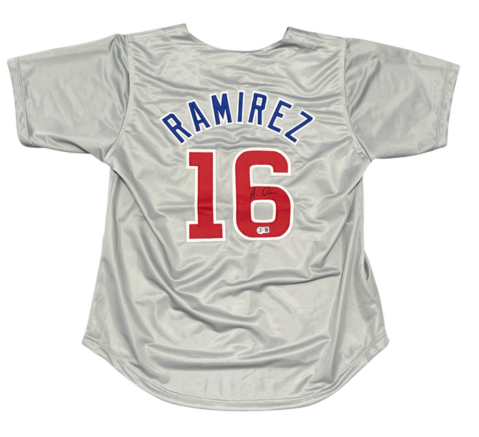 Aramis Ramirez Signed Chicago Cubs Custom Jersey Beckett Witness BAS COA-Powers Sports Memorabilia