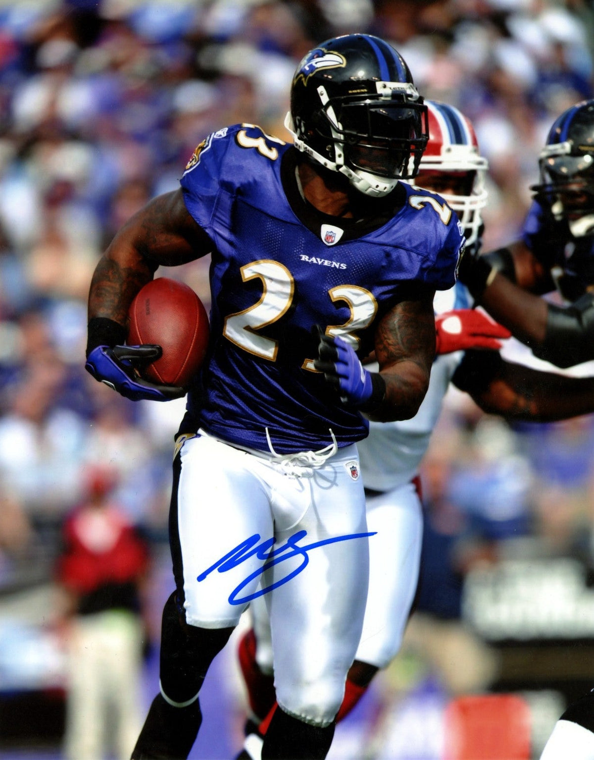 Willis McGahee Signed Autographed Baltimore Ravens 8x10 Photo LSCM COA #6-Powers Sports Memorabilia