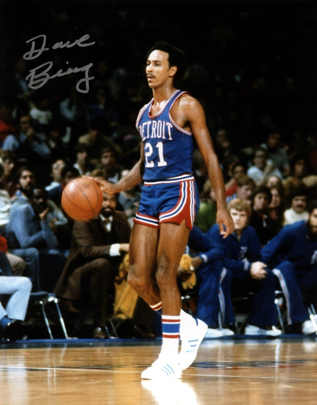 Dave Bing Signed Detroit Pistons 8x10 Photo LSCM Authenticated #2-Powers Sports Memorabilia