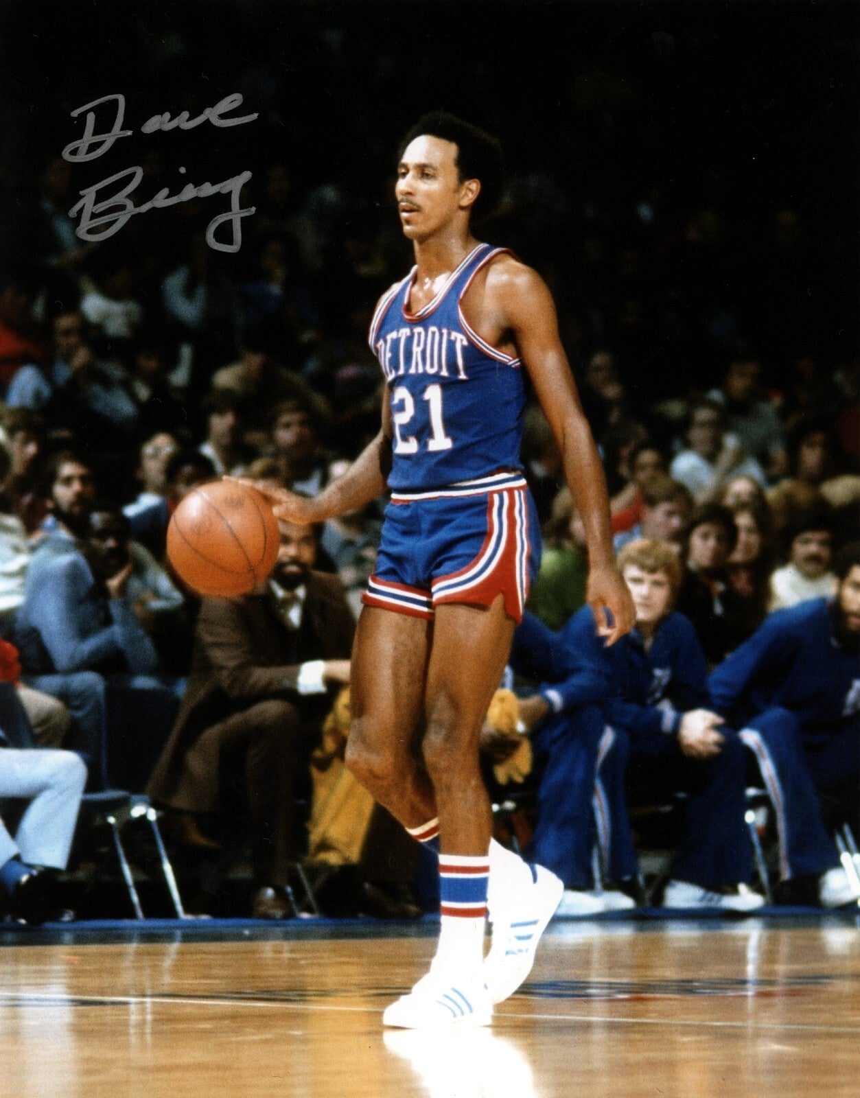 Dave Bing Signed Detroit Pistons 8x10 Photo LSCM Authenticated #2-Powers Sports Memorabilia