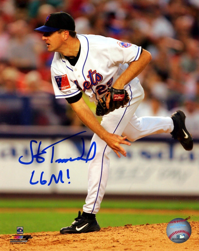 Steve Trachsel Signed NY Mets 8x10 Photo File w/ LGM! LSCM Authenticated #1-Powers Sports Memorabilia