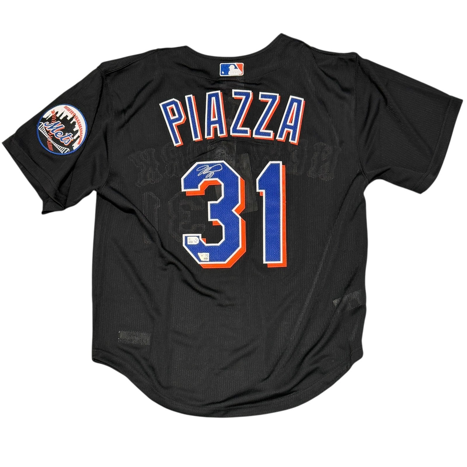 Mike Piazza Signed New York Mets Mitchell & Ness Jersey Fanatics Authenticated + MLB HOLO-Powers Sports Memorabilia