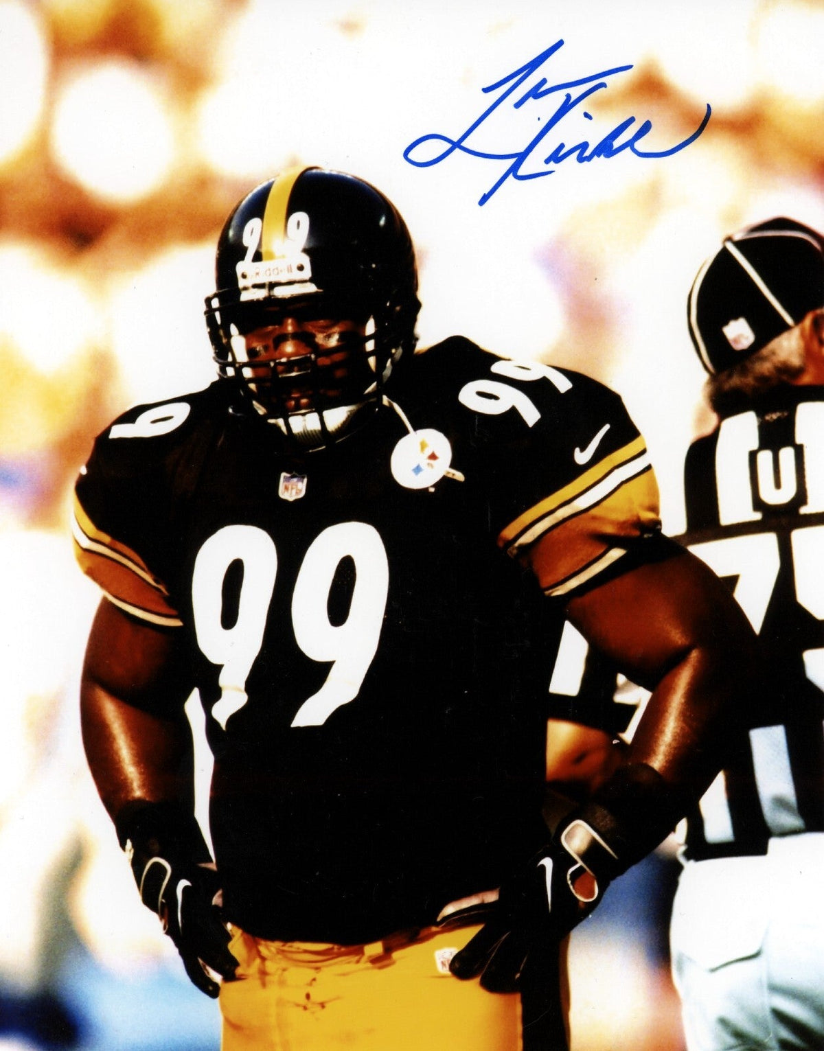 Levon Kirkland Signed Pittsburgh Steelers 8x10 Photo LSCM Authenticated-Powers Sports Memorabilia