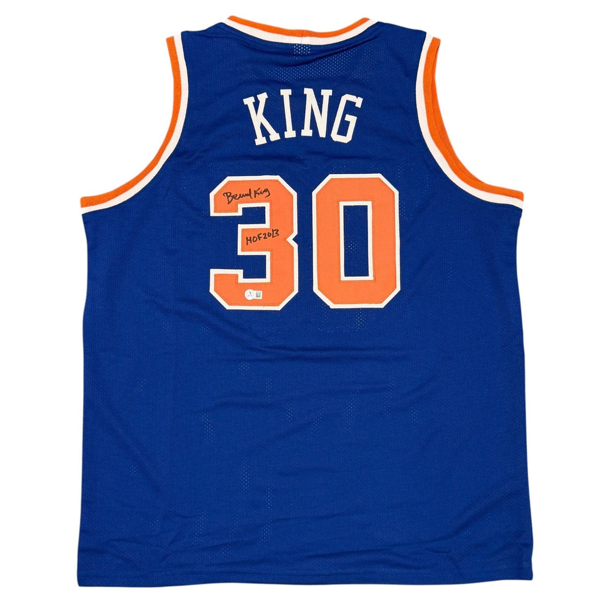 Bernard King Signed Custom Jersey w/ HOF 2013 Beckett W Beckett Authenticated-Powers Sports Memorabilia