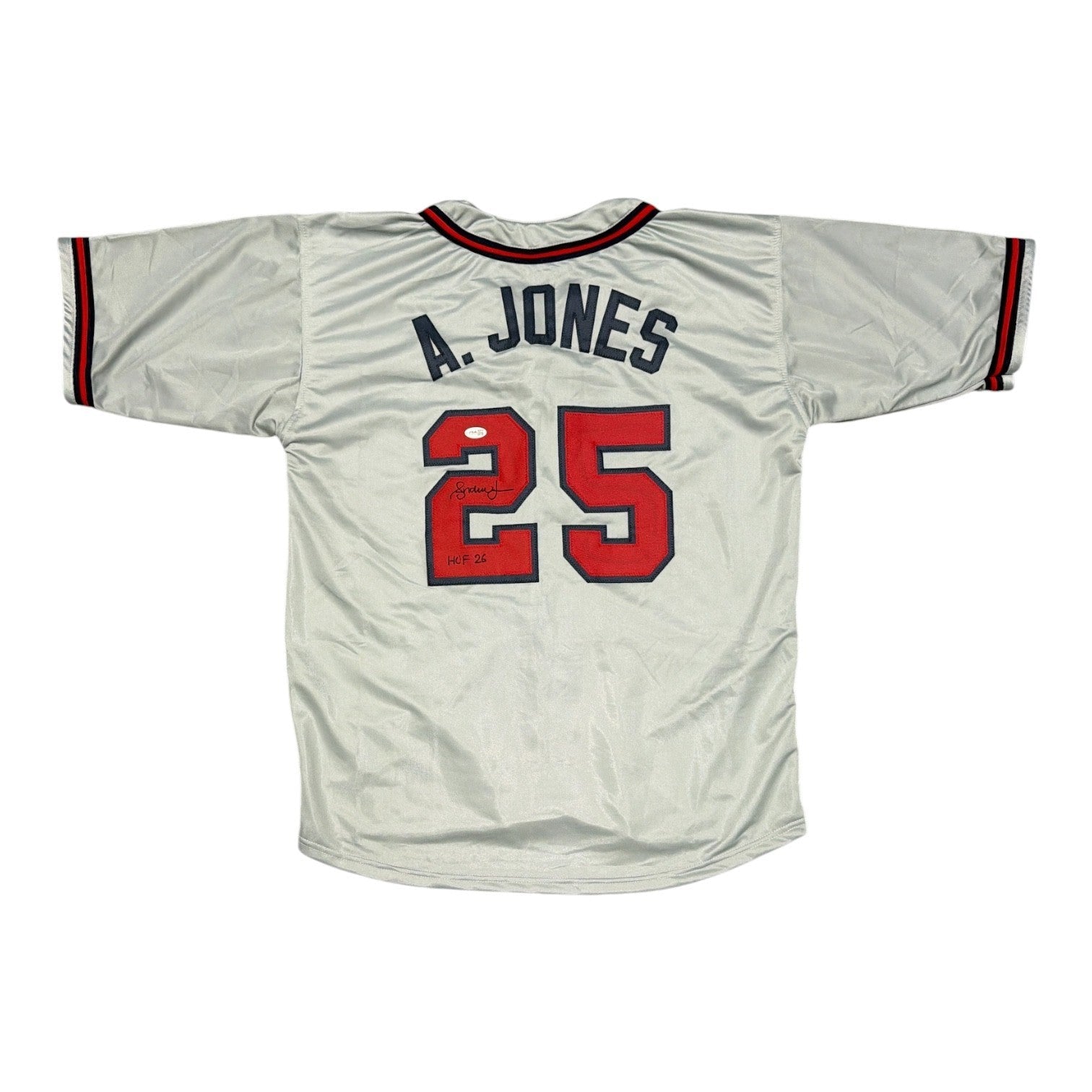 Andruw Jones Signed Custom Jersey w/ HOF 26 JSA Authenticated-Powers Sports Memorabilia