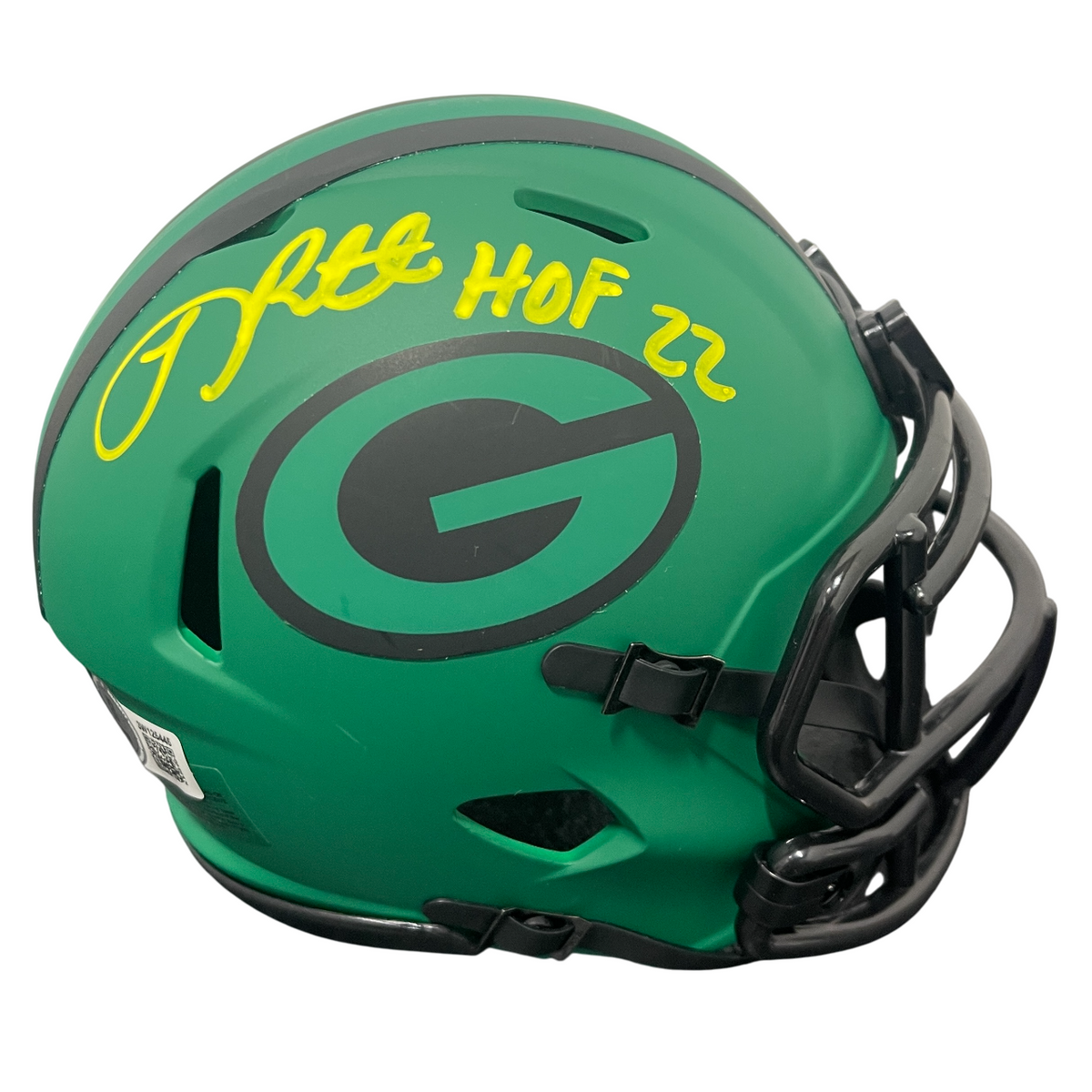 LeRoy Butler Signed Packers Rave Mini Helmet w/ HOF 22 Beckett Witness Authenticated-Powers Sports Memorabilia