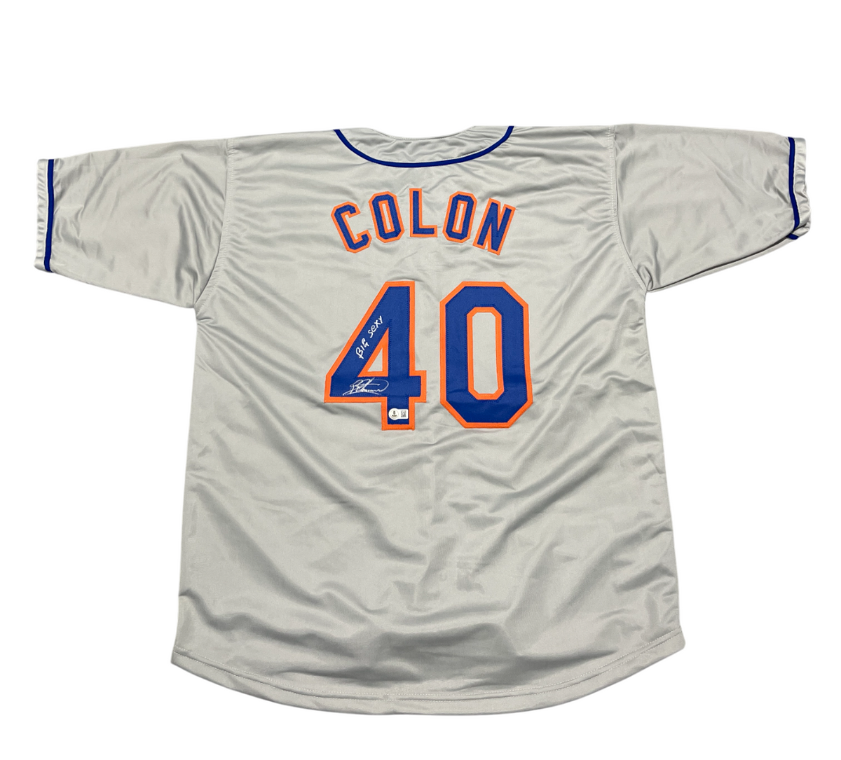 Bartolo Colon Signed Mets Custom Jersey w/ Big Sexy Beckett Witness BAS COA-Powers Sports Memorabilia