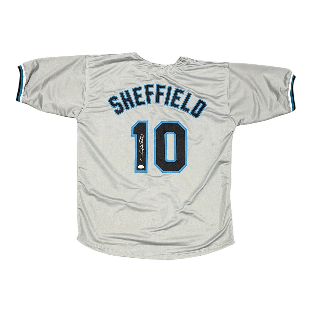 Gary Sheffield Signed Custom Jersey JSA Witness Authenticated-Powers Sports Memorabilia