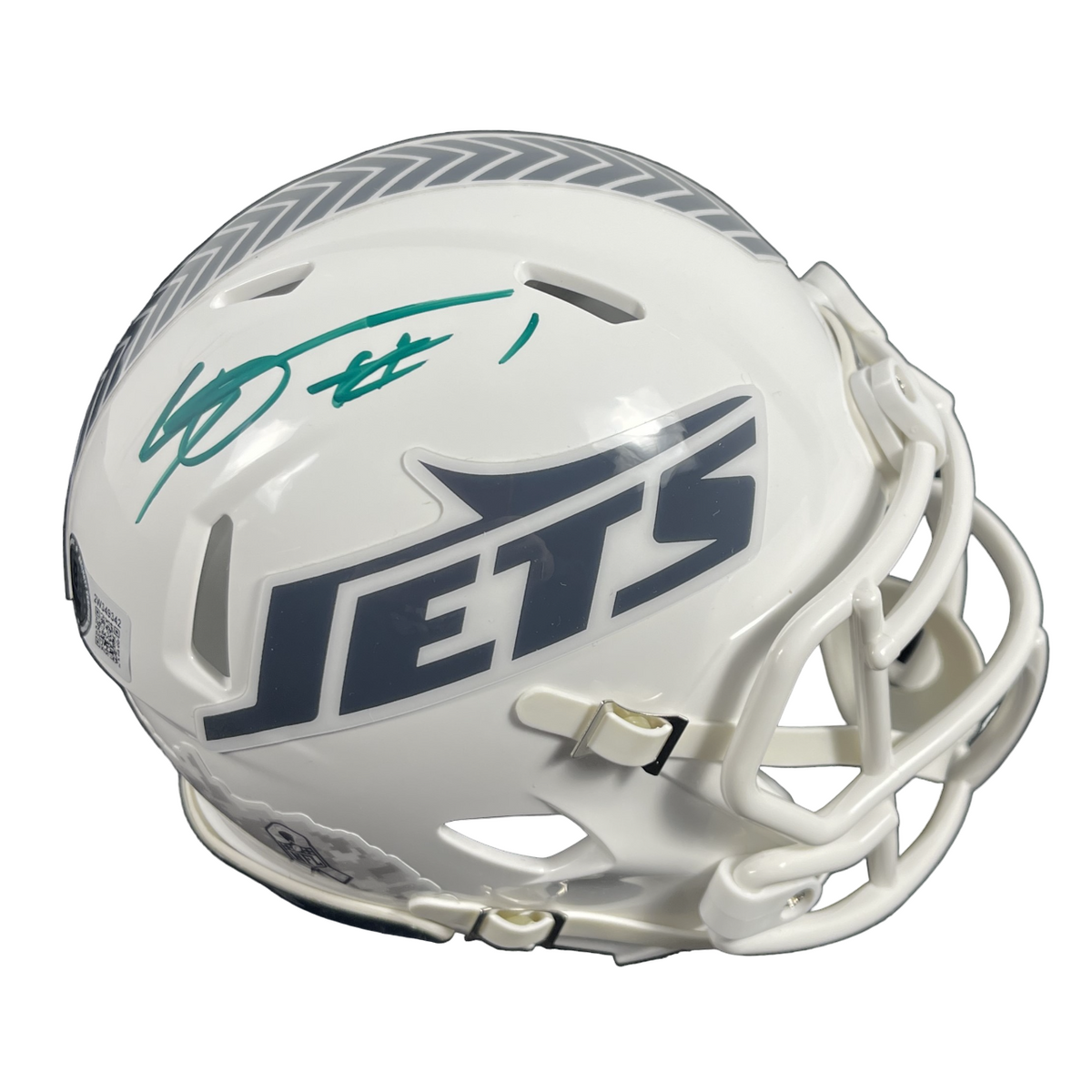 Sauce Gardner Signed New York Jets 24 Salute Mini Helmet Beckett Wit BAS COA-Powers Sports Memorabilia