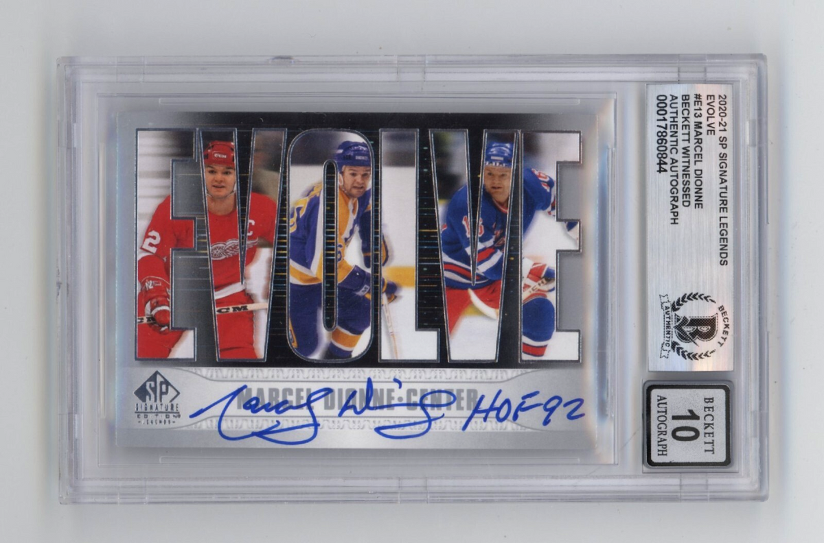 Marcel Dionne 2020-21 SP Signature Legends Evolve Signed HOF Beckett BGS 10 Auto-Powers Sports Memorabilia