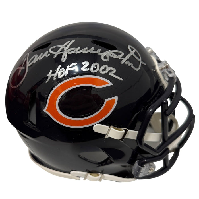 Dan Hampton Signed Chicago Bears Speed Mini Helmet w/ HOF 2002 JSA Witness Authenticated-Powers Sports Memorabilia