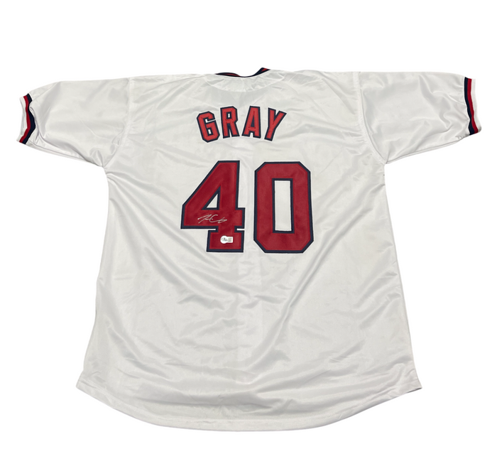Josiah Gray Signed Washington Nationals Custom Jersey Beckett BAS COA-Powers Sports Memorabilia