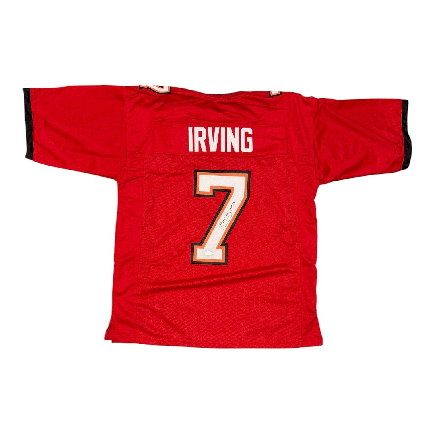 Bucky Irving Signed Red Custom Jersey JSA Witness Authenticated-Powers Sports Memorabilia