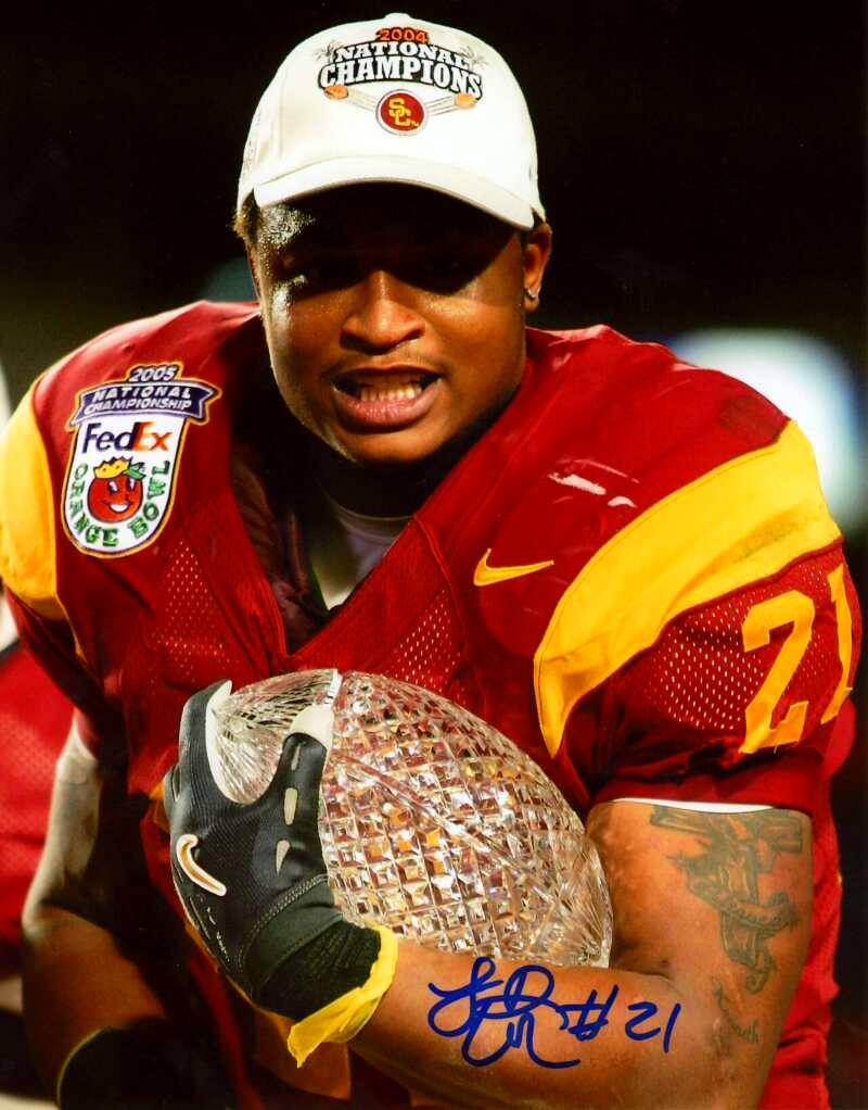 LenDale White Signed Autographed USC 8x10 Photo LSCM COA #1-Powers Sports Memorabilia