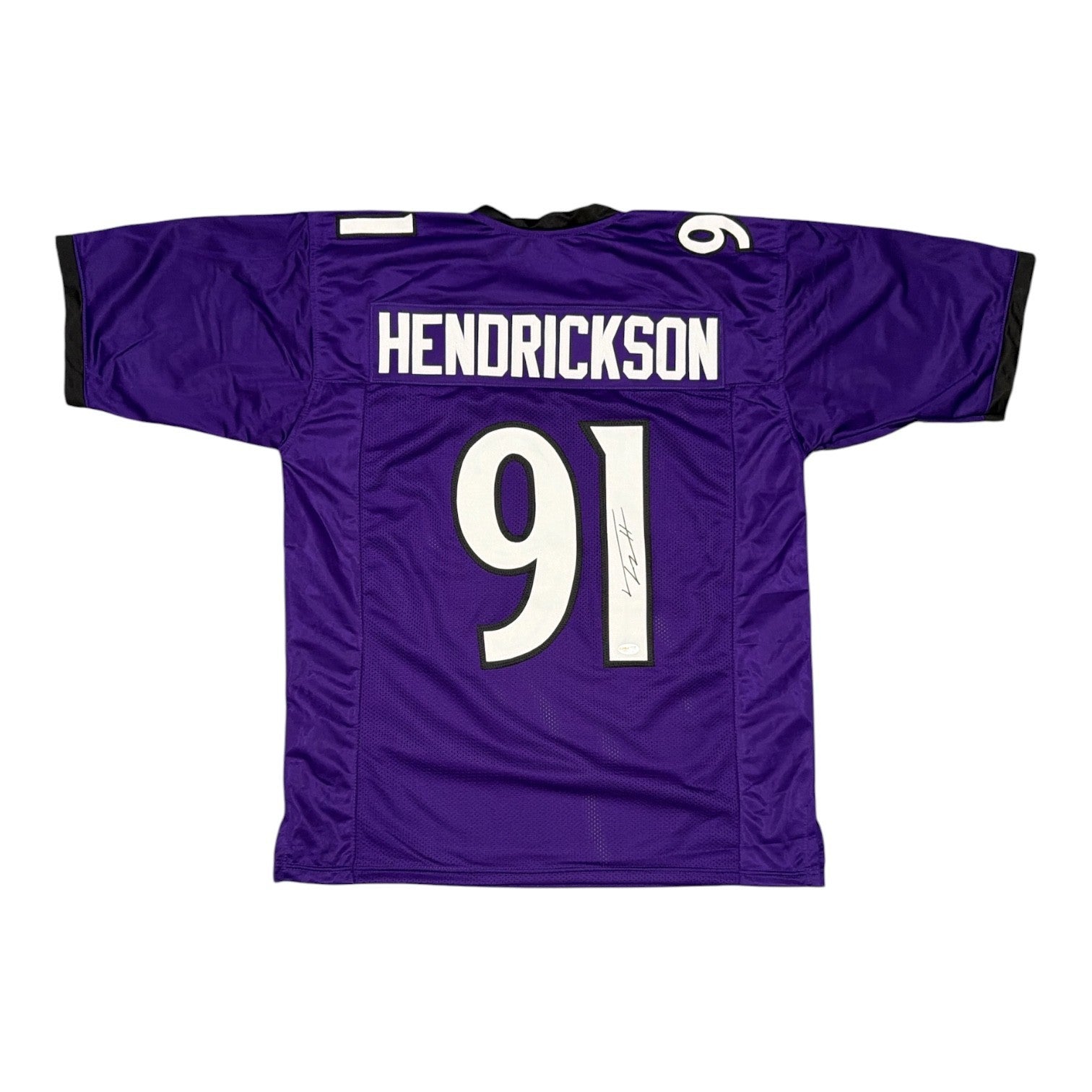 Trey Hendrickson Signed Custom Jersey JSA Witness Authenticated - Purple Jersey-Powers Sports Memorabilia