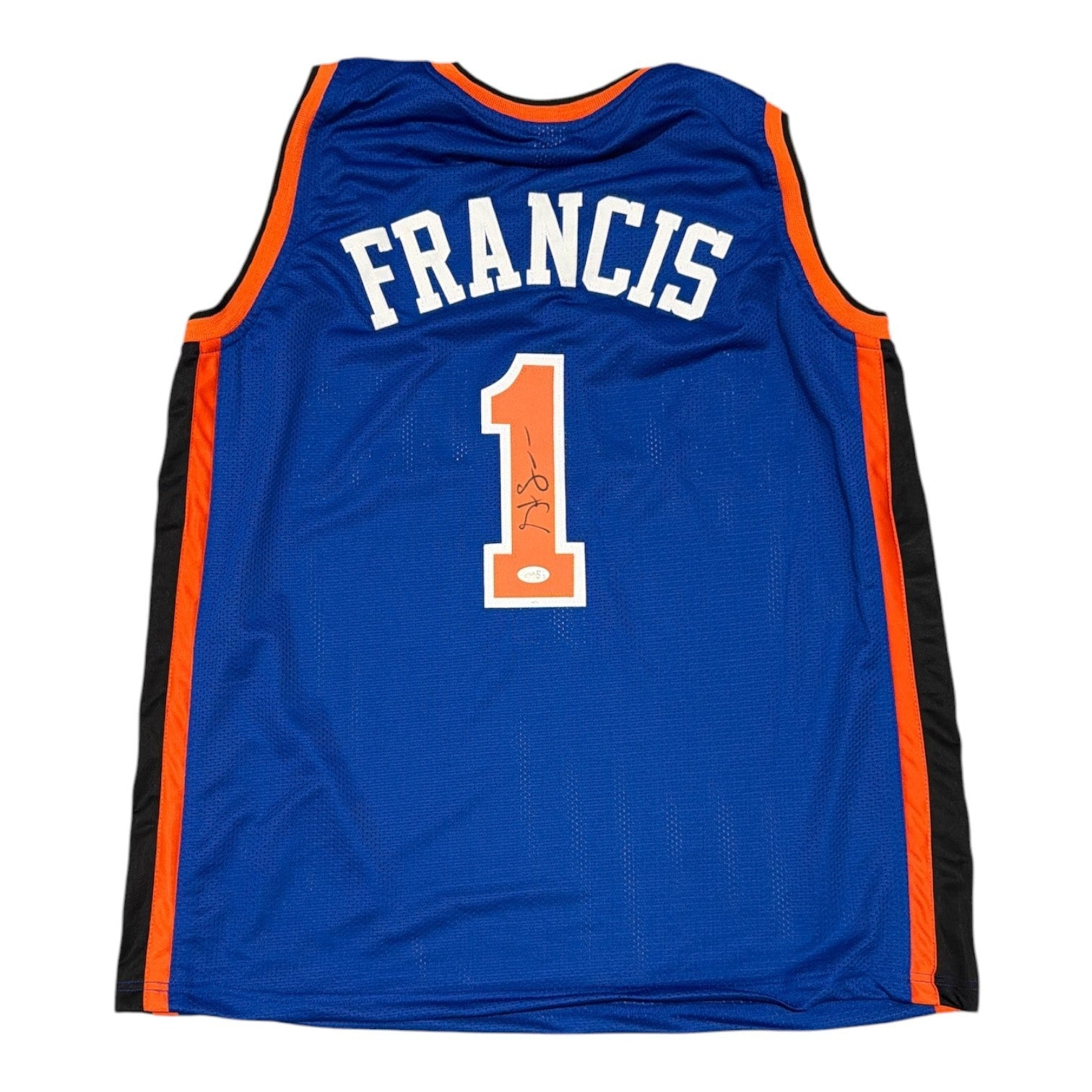 Steve Francis Signed Custom Jersey JSA Witness Authenticated-Powers Sports Memorabilia