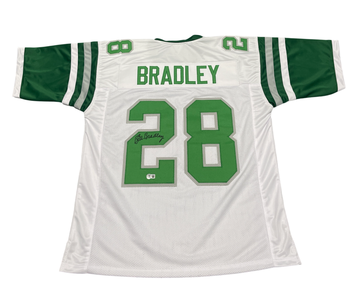 Bill Bradley Signed Custom White Jersey Beckett Witness Authenticated-Powers Sports Memorabilia