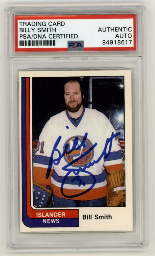 Billy Smith 1984-85 Islander News #27 Signed PSA/DNA Authenticated Islanders HOF-Powers Sports Memorabilia