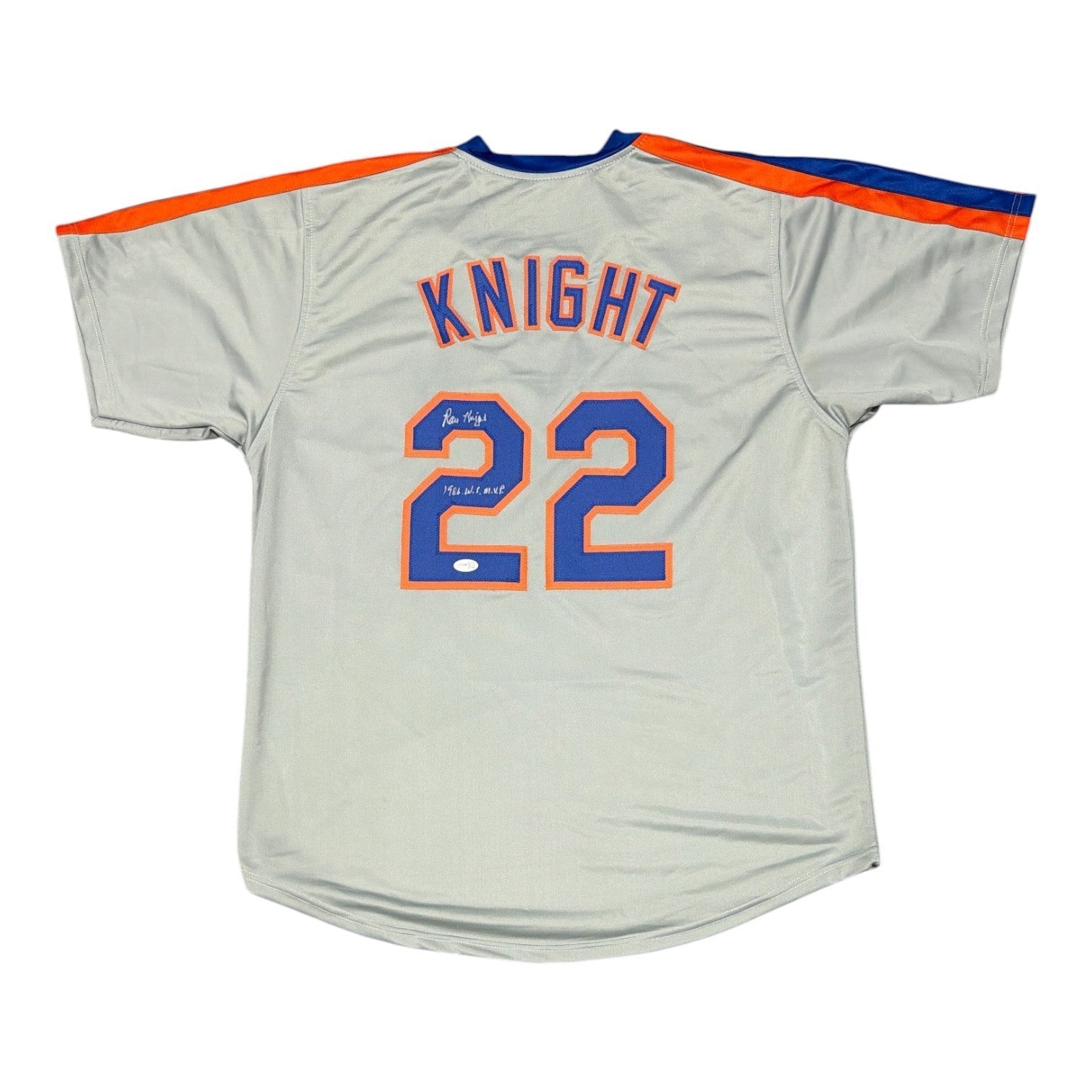 Ray Knight Signed Custom Jersey w/ 1986 WS MVP JSA Authenticated-Powers Sports Memorabilia
