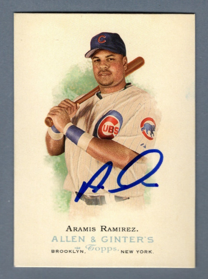 Aramis Ramirez Signed 2006 Topps Allen & Ginter #230 LSCM Authenticated Chicago Cubs-Powers Sports Memorabilia