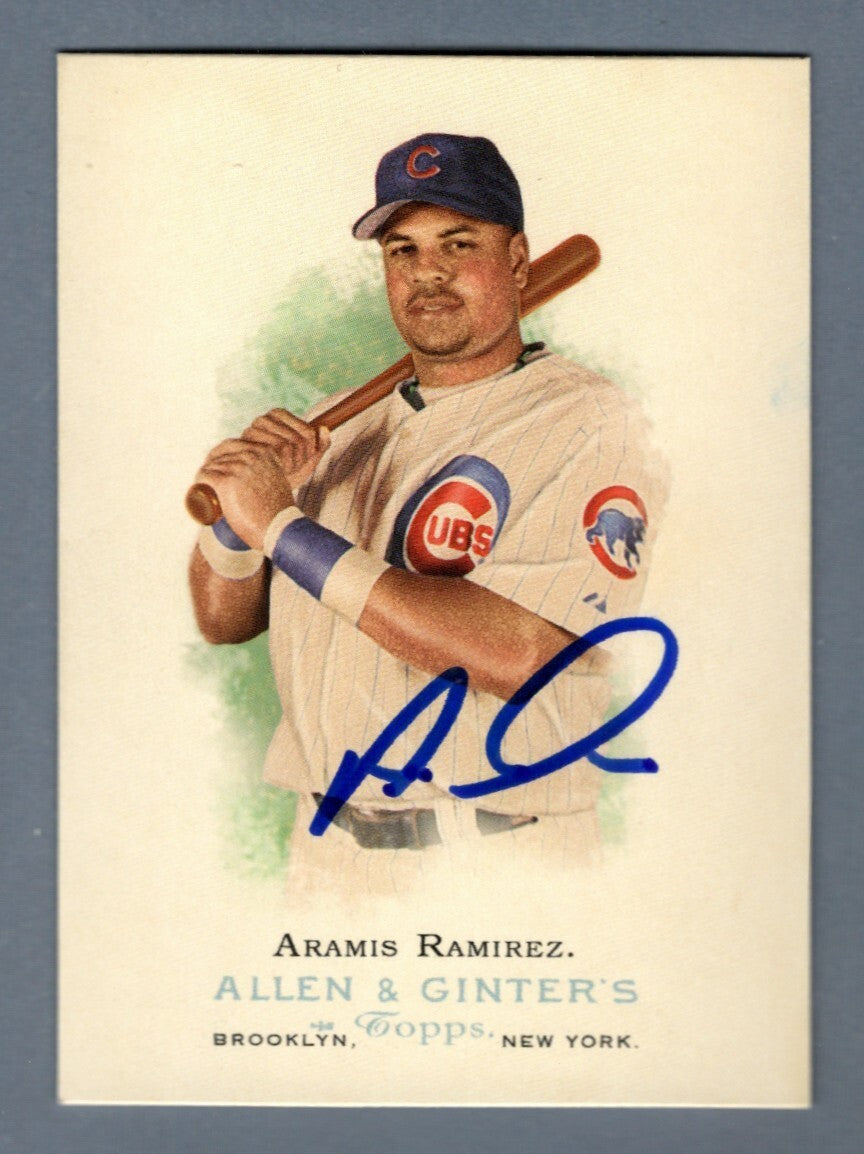 Aramis Ramirez Signed 2006 Topps Allen & Ginter #230 LSCM Authenticated Chicago Cubs-Powers Sports Memorabilia