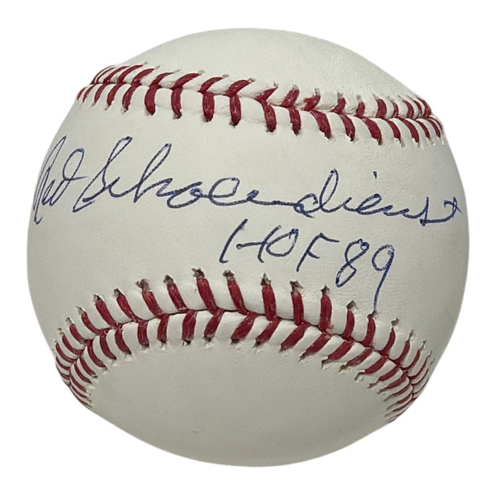 Red Schoendienst Signed ROMLB Baseball w/ HOF 89 JSA Authenticated Cardinals-Powers Sports Memorabilia